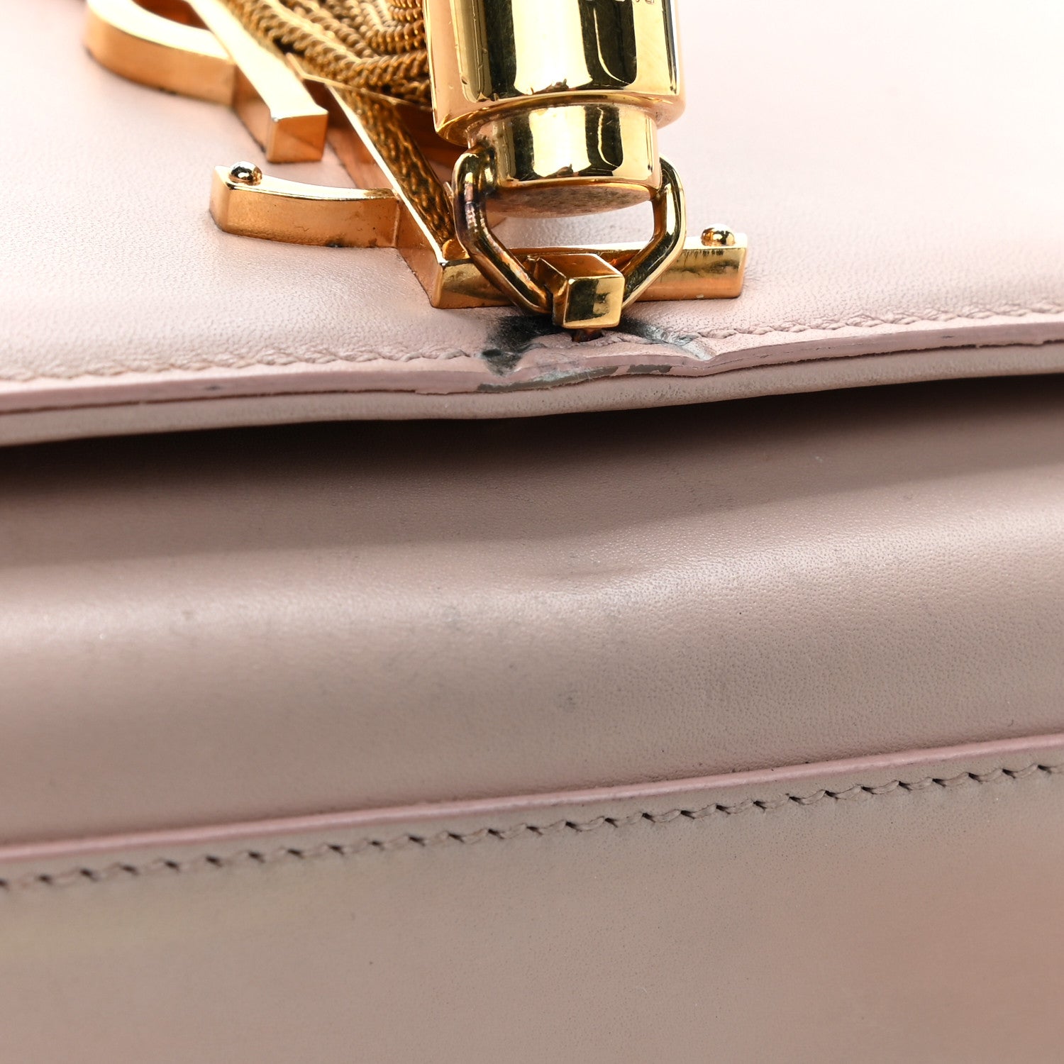 Saint Laurent Smooth Calfskin Medium Classic Monogram Kate Tassel Satchel Pink 15 of 15