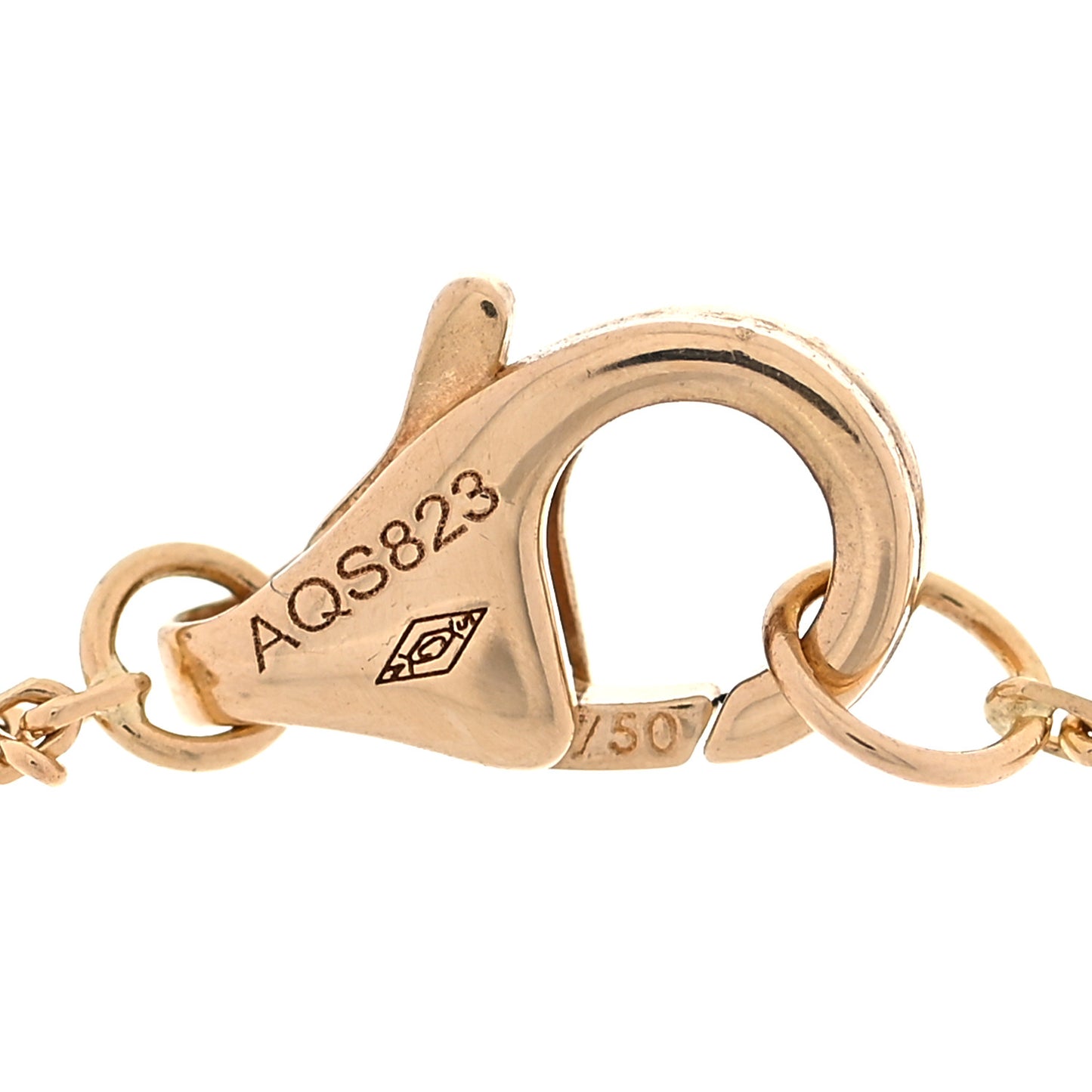 18K Yellow Gold Diamond Mother of Pearl Amulette de Cartier Bracelet