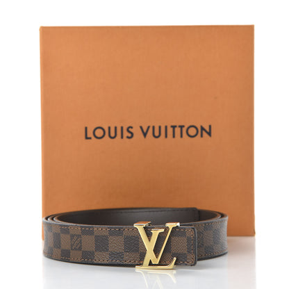 Louis Vuitton Mini Damier Ebene 25mm LV Initiales Belt 90 36 7 of 7