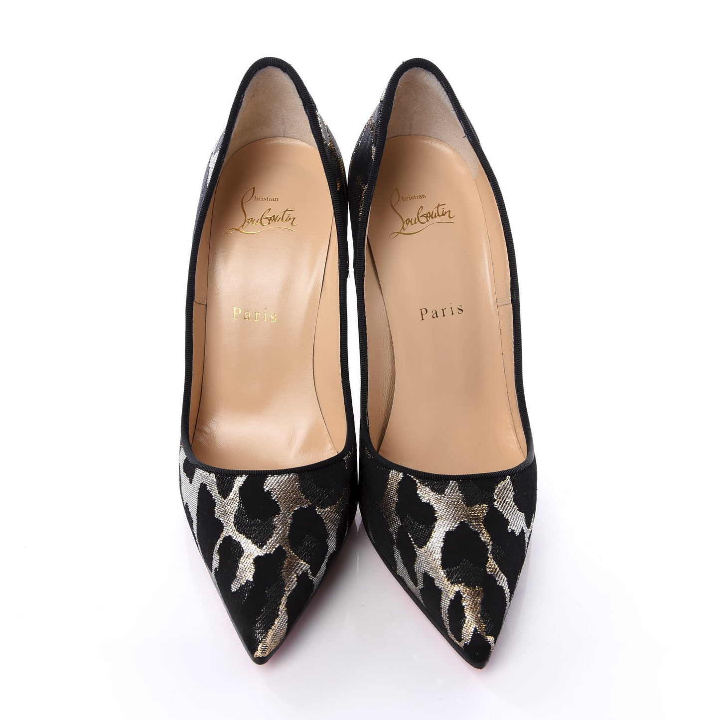 Lurex Feline So Kate 120 Pumps 38.5 Black Gold