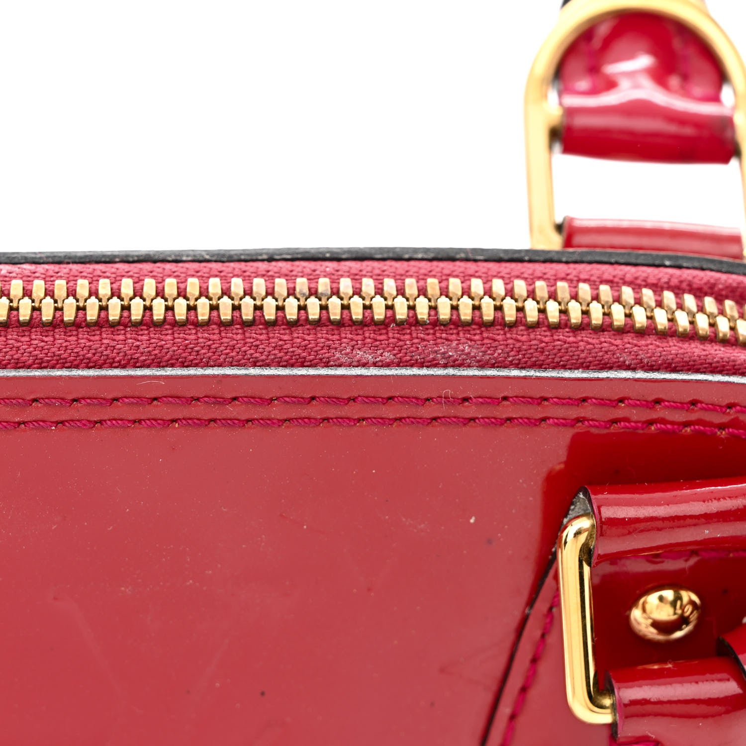 Louis Vuitton Vernis Alma BB Magenta 11 of 11