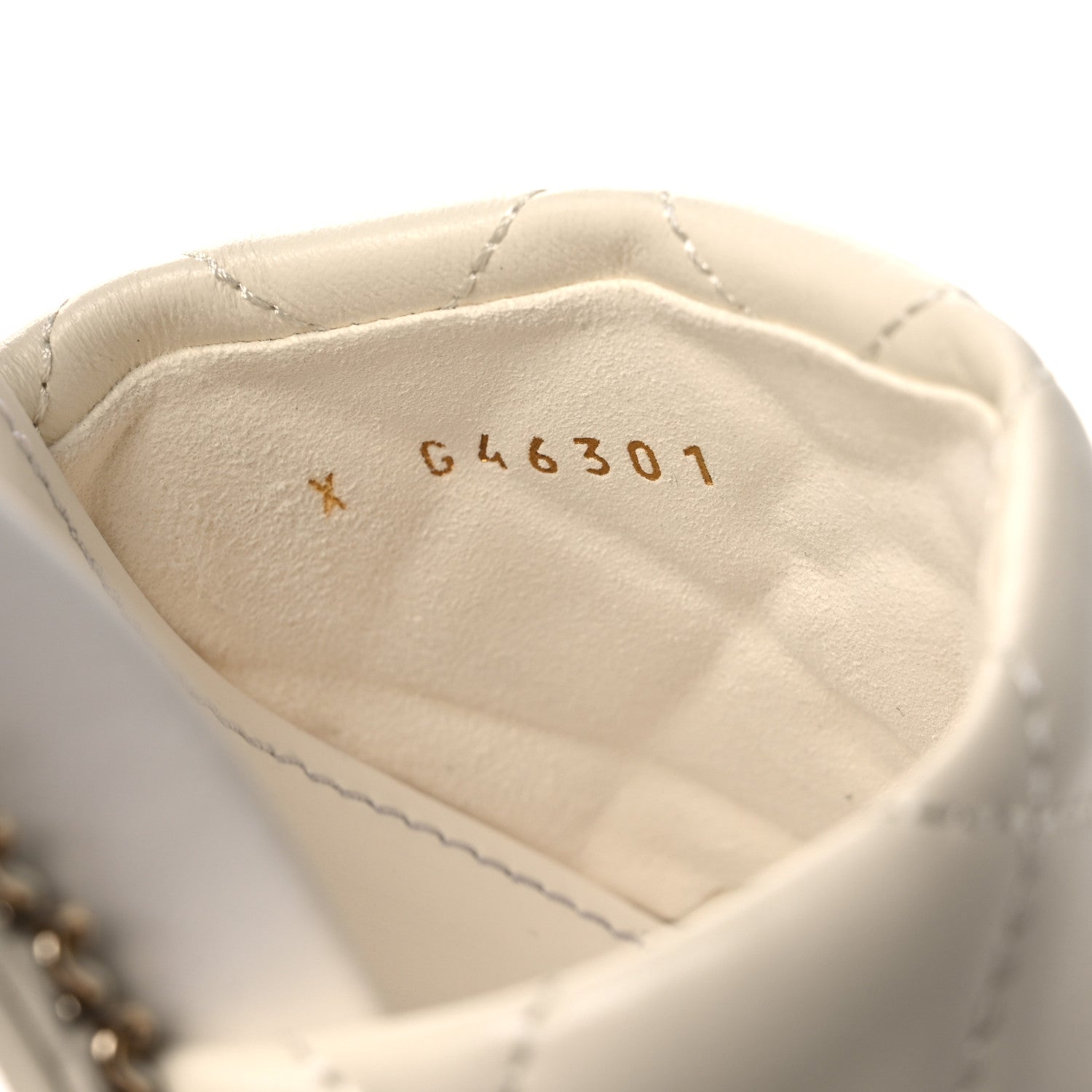 Chanel Lambskin Quilted CC Chain Mules 36.5 Light Pink White 10 of 12