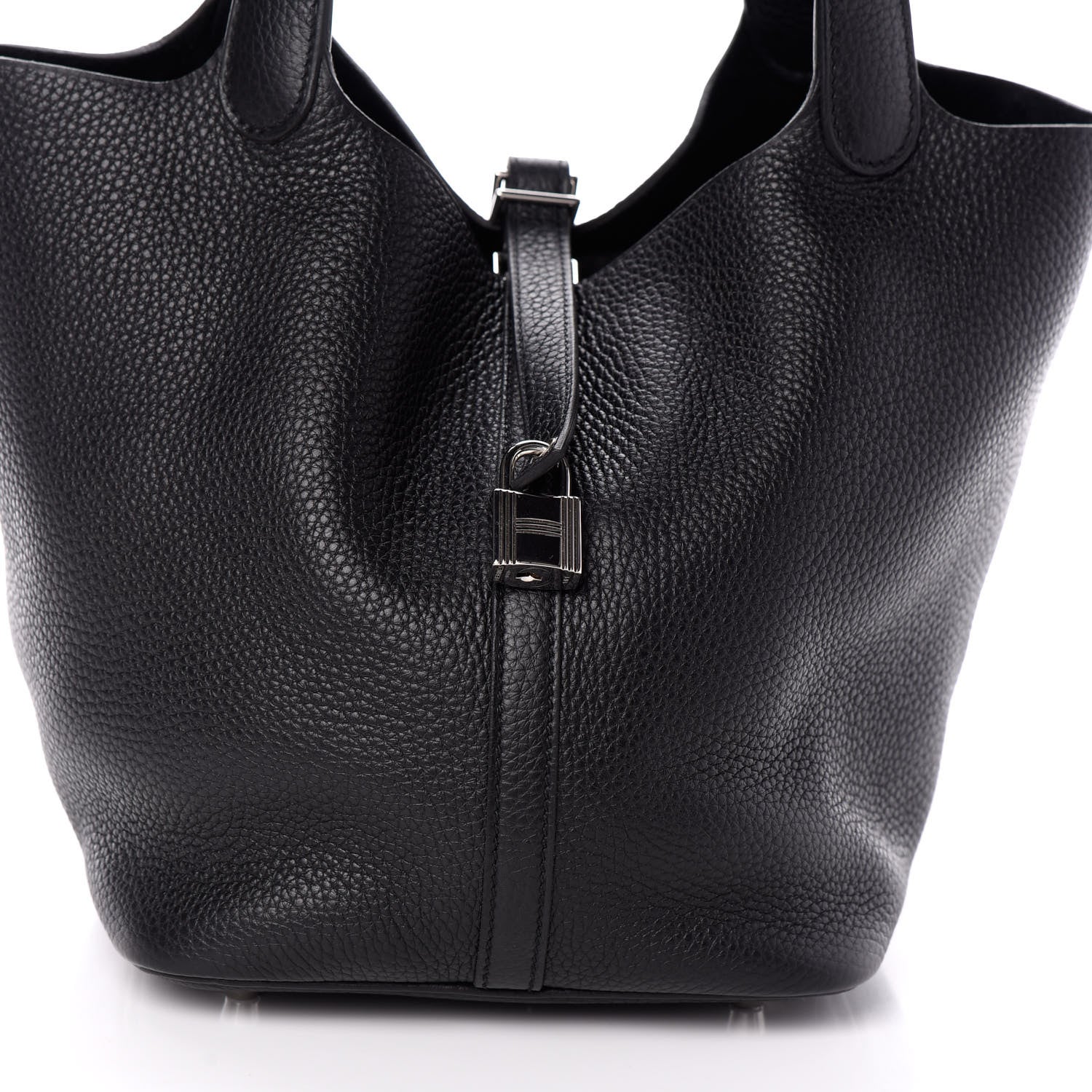 Hermes Taurillon Clemence Picotin Lock 22 MM Black 8 of 10
