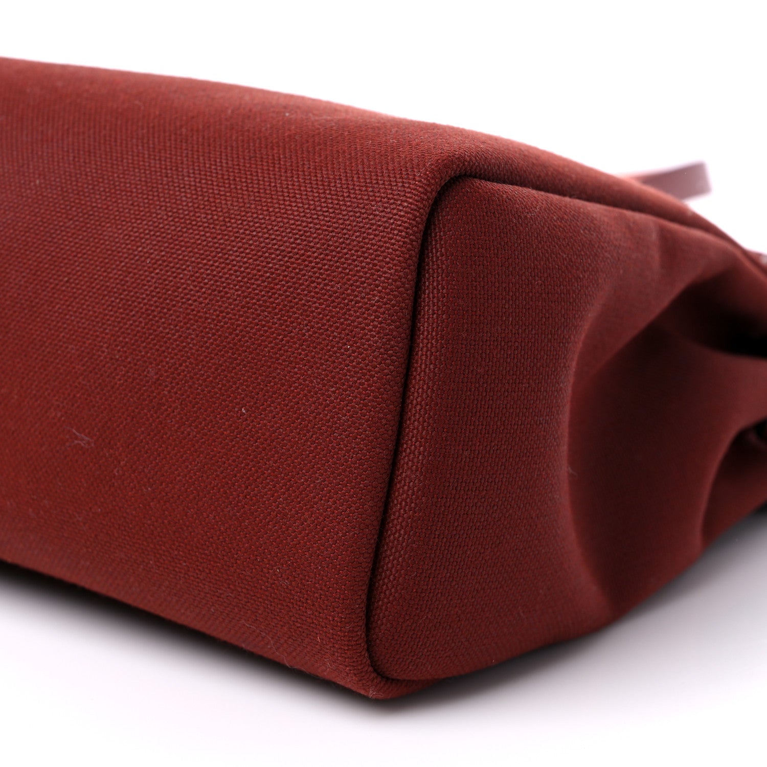 Hermes Vache Hunter Toile Herbag Zip 31 PM Rouge H 10 of 10
