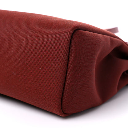 Hermes Vache Hunter Toile Herbag Zip 31 PM Rouge H 10 of 10