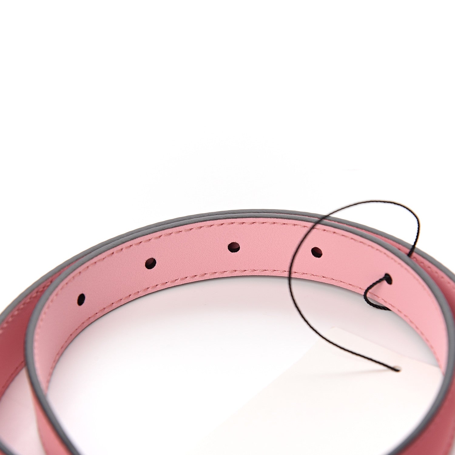 Gucci Moon Calfskin Palladium Double G 20mm Belt 75 30 Wild Rose 4 of 6