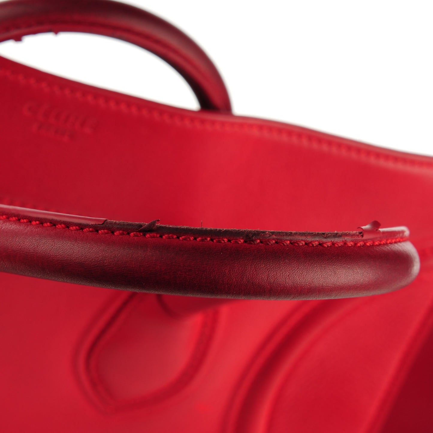 Supple Calfskin Large Phantom Luggage Coquelicot