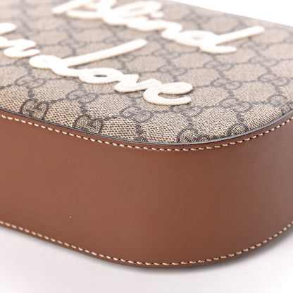 Gucci GG Supreme Monogram Blind For Love Embroidered Mini Chain Shoulder Bag Beige Tuscany 11 of 11