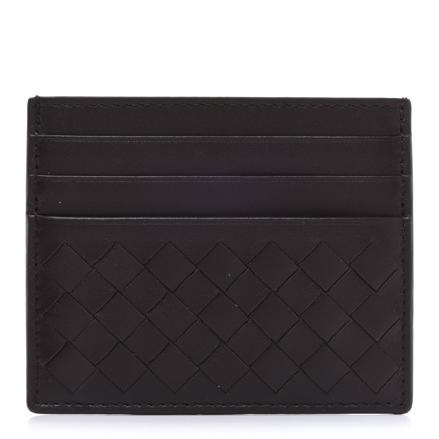 Bottega Veneta Nappa Intrecciato Card Holder Coffee 1 of 7
