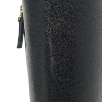 Valentino Garavani Calfskin Knee High Buckle Boots 37.5 Black 19 of 19