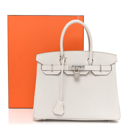 Hermes Togo Birkin 30 Gris Pale 9 of 9