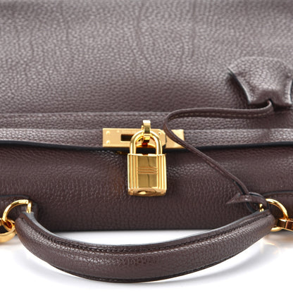 Hermes Togo Kelly Retourne 25 Chocolate 19 of 39