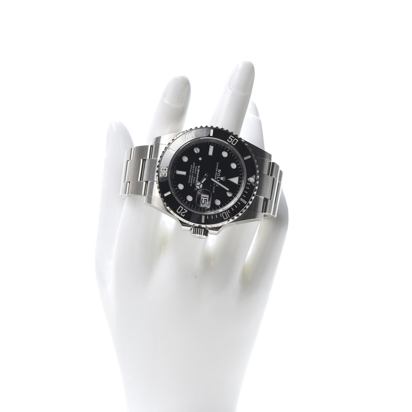 Stainless Steel 41mm Oyster Perpetual Submariner Date Watch Black 126610LN