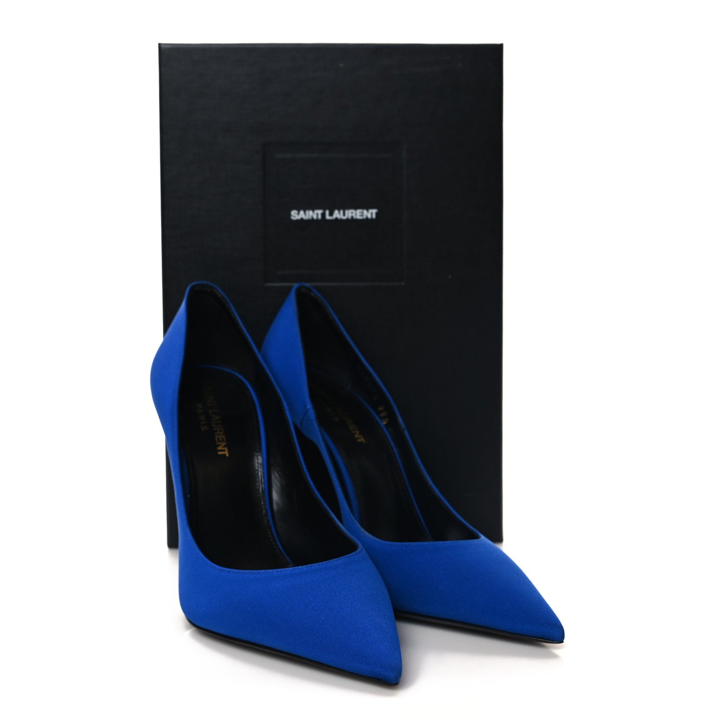 Crepe Satin Zoe 105 Pump 38.5 Picasso Blue