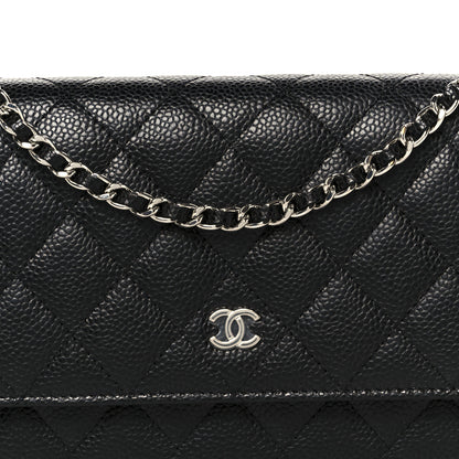 Chanel Caviar Quilted Wallet on Chain WOC Black 9 of 11