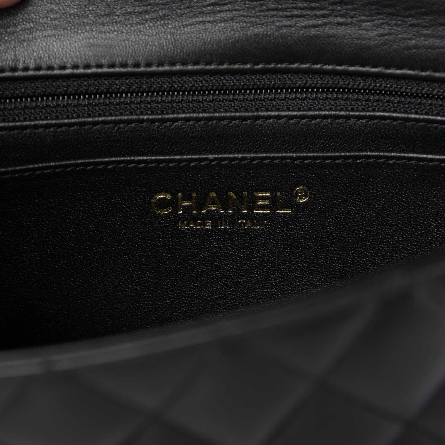 Chanel Lambskin Quilted Mini Rectangular Flap Black 8 of 10