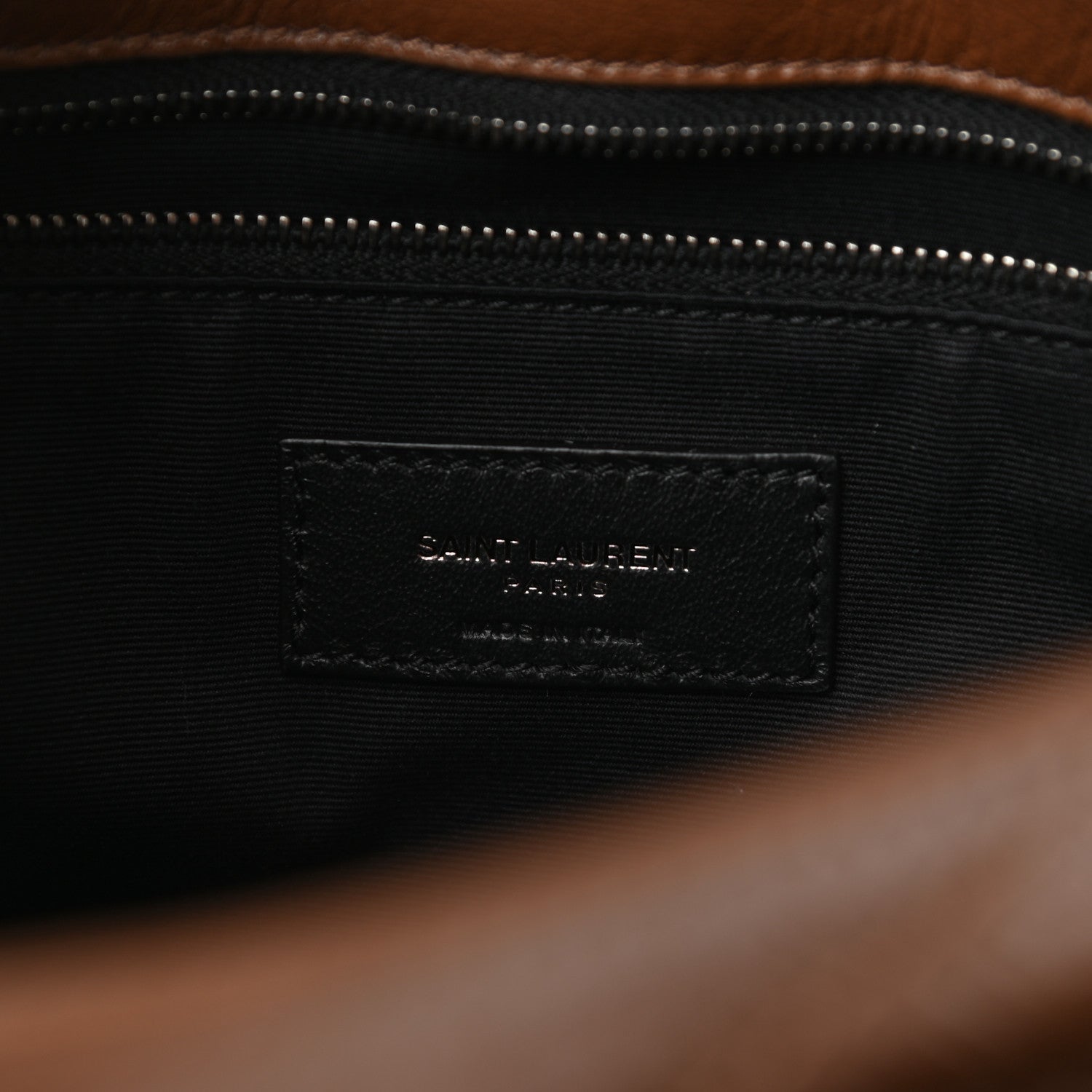 Saint Laurent Crinkled Calfskin Matelasse Monogram Medium Niki Chain Satchel Tan Brown 5 of 8