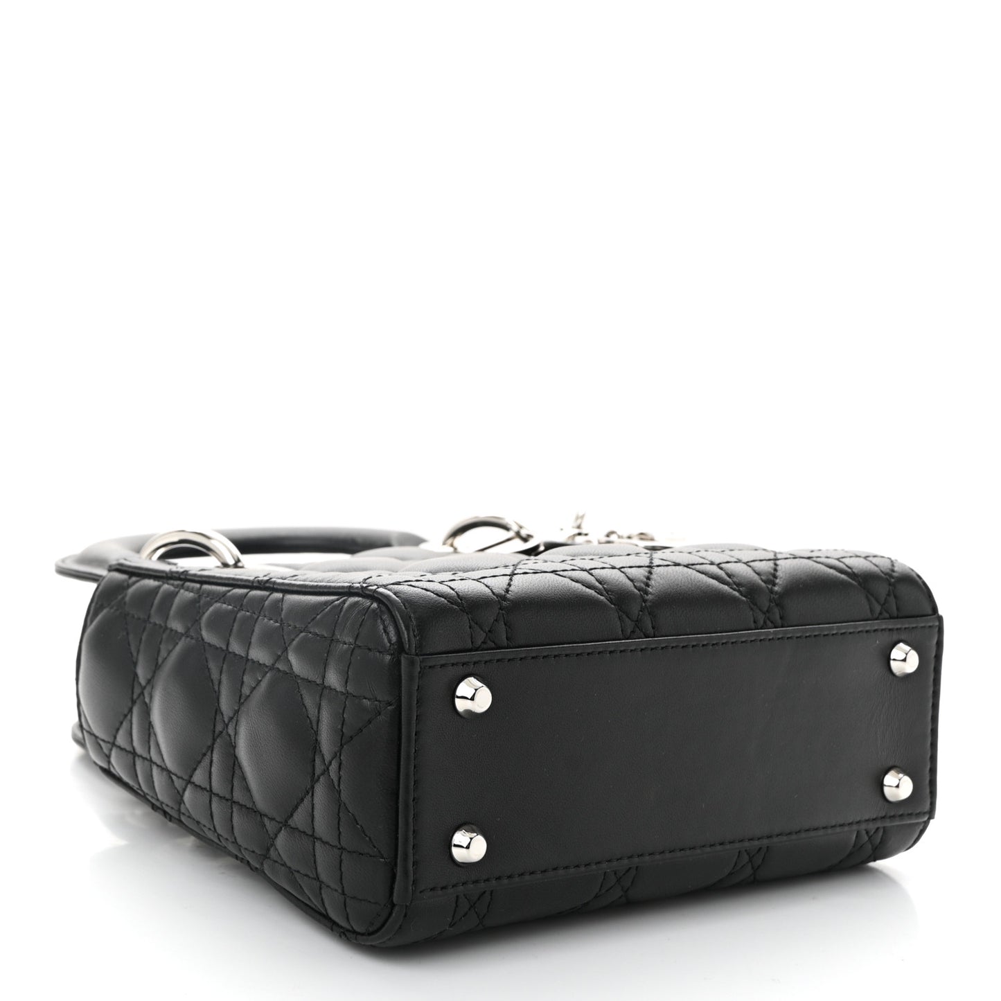 Lambskin Cannage Mini Lady Dior Black
