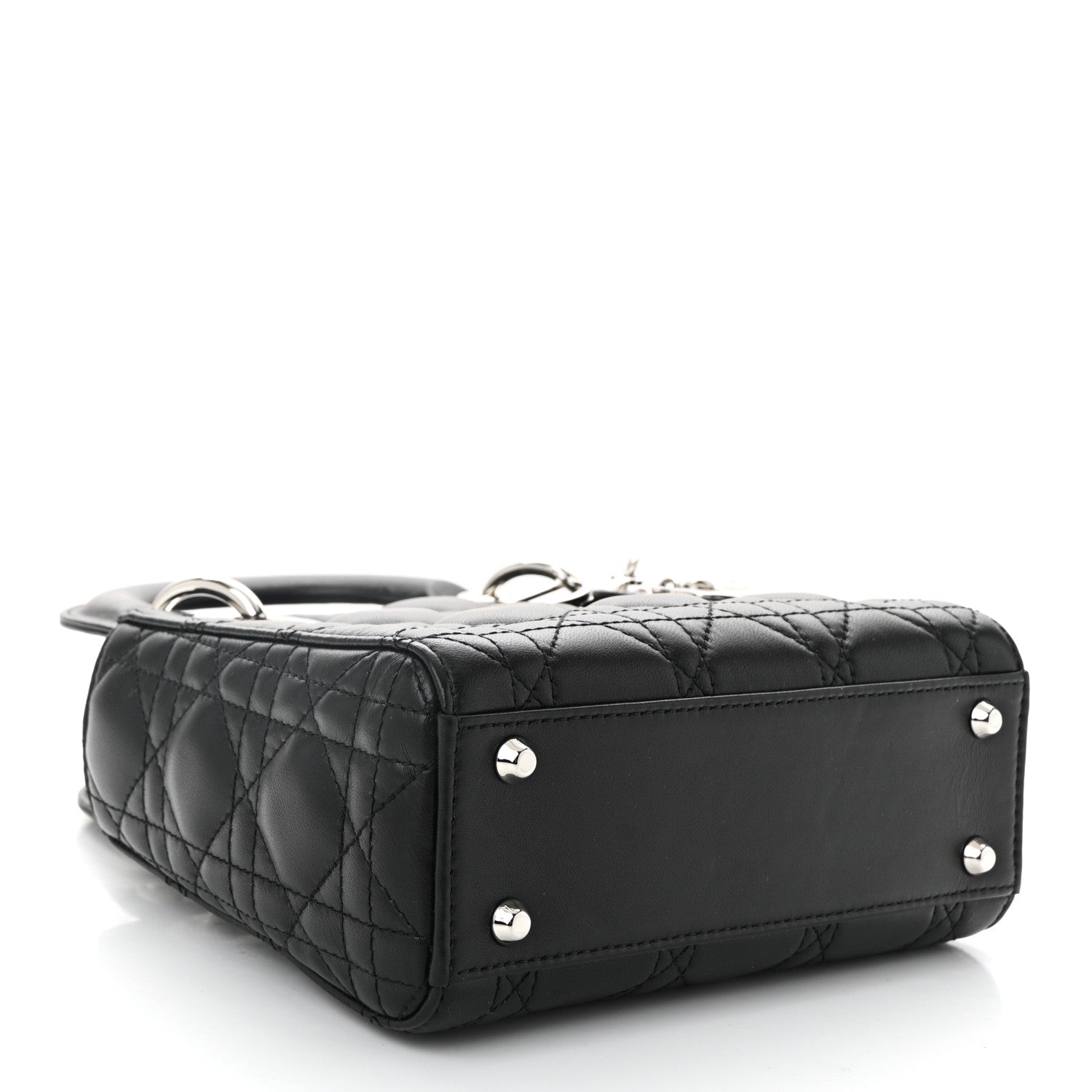 Christian Dior Lambskin Cannage Mini Lady Dior Black 4 of 10