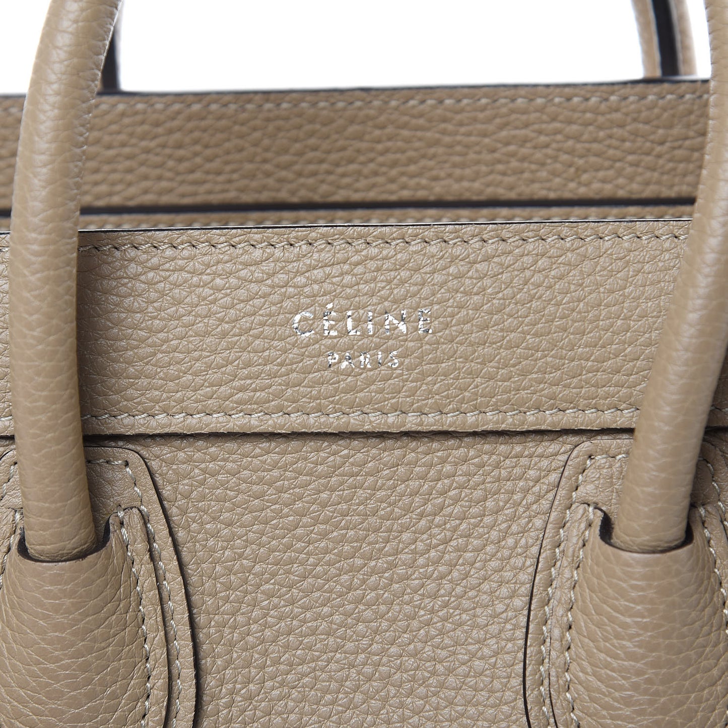 Drummed Calfskin Nano Luggage Dune