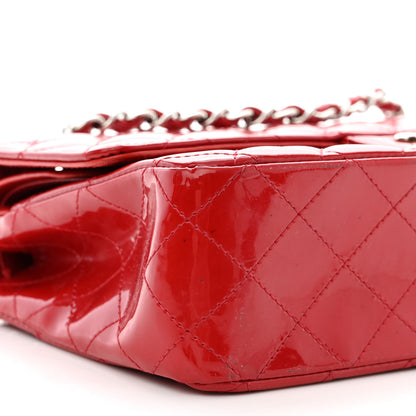 Chanel Patent Calfskin Quilted Medium Double Flap Red 10 of 20