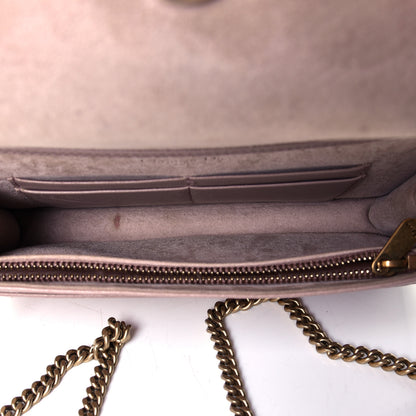 Christian Dior Grained Calfskin Diorama Wallet on Chain Pouch Nude 4 of 4