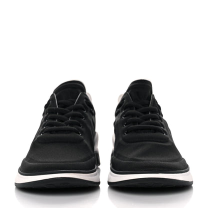 Chanel Lycra CC Sneakers 37.5 Black 2 of 8