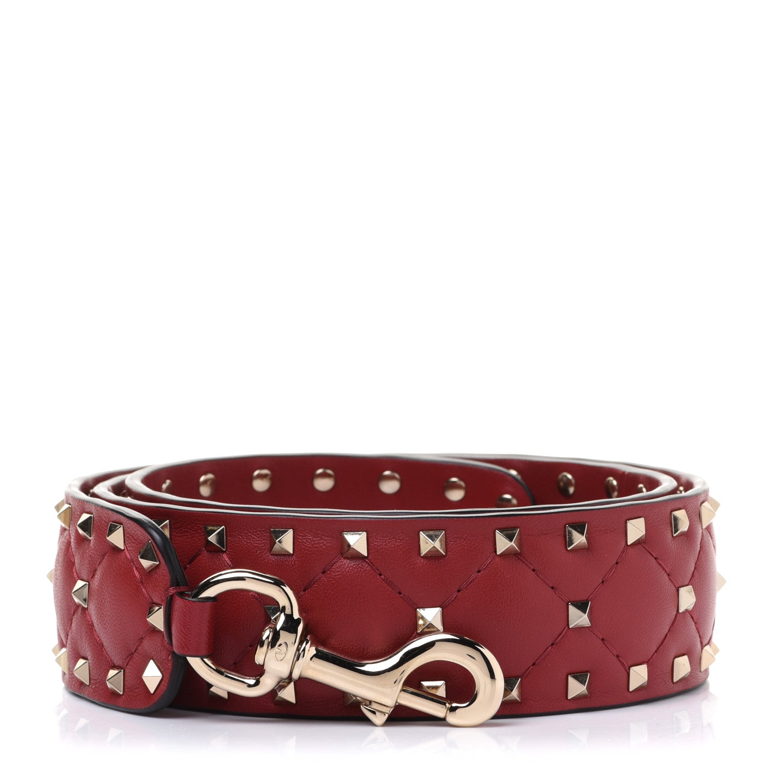 Valentino Garavani Nappa Rockstud Spike Shoulder Strap Rosso Valentino 1 of 7