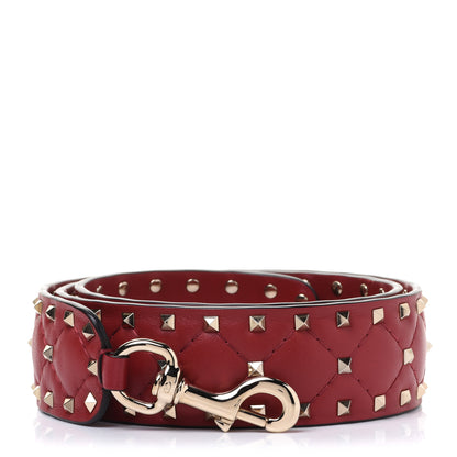 Valentino Garavani Nappa Rockstud Spike Shoulder Strap Rosso Valentino 1 of 7