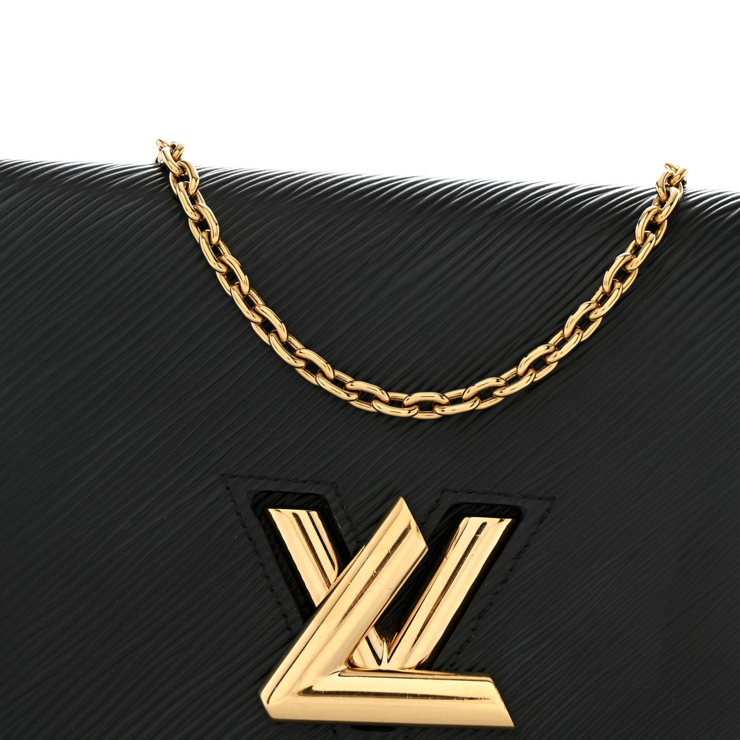 Epi Twist Belt Chain Wallet Black