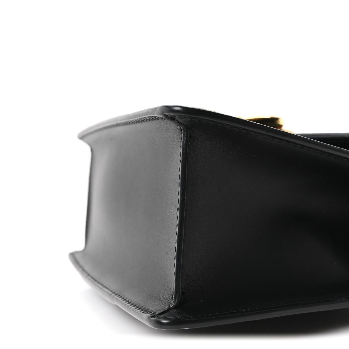 Calfskin Mini Sylvie Top Handle Bag Black