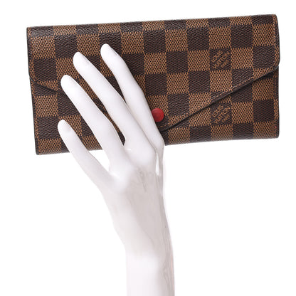 Louis Vuitton Damier Ebene Josephine Wallet Red 2 of 10