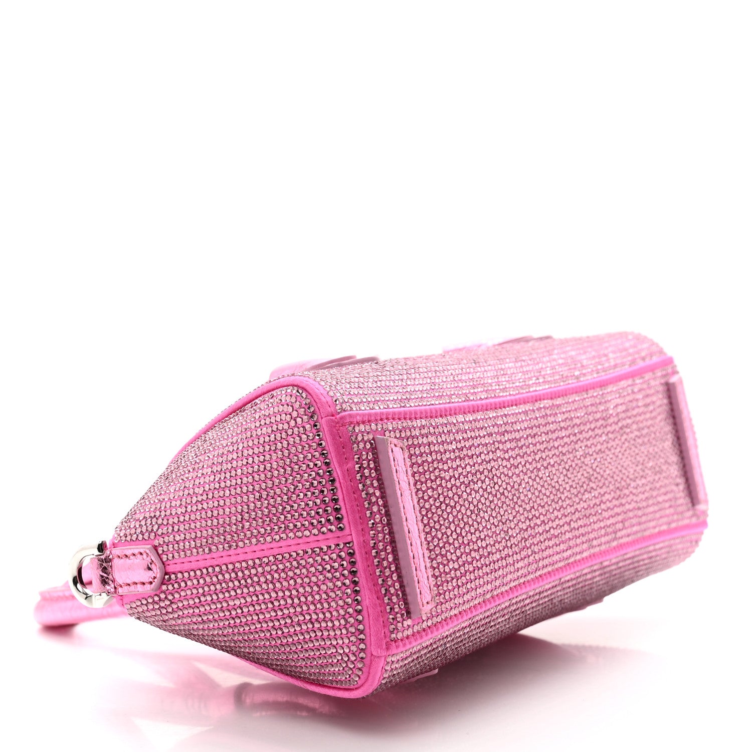 Givenchy Lambskin Satin Strass Mini Antigona Stretch Neon Pink 4 of 9