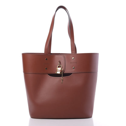 Chloe Smooth Grained Calfskin Medium Aby Tote Sepia Brown 2 of 10