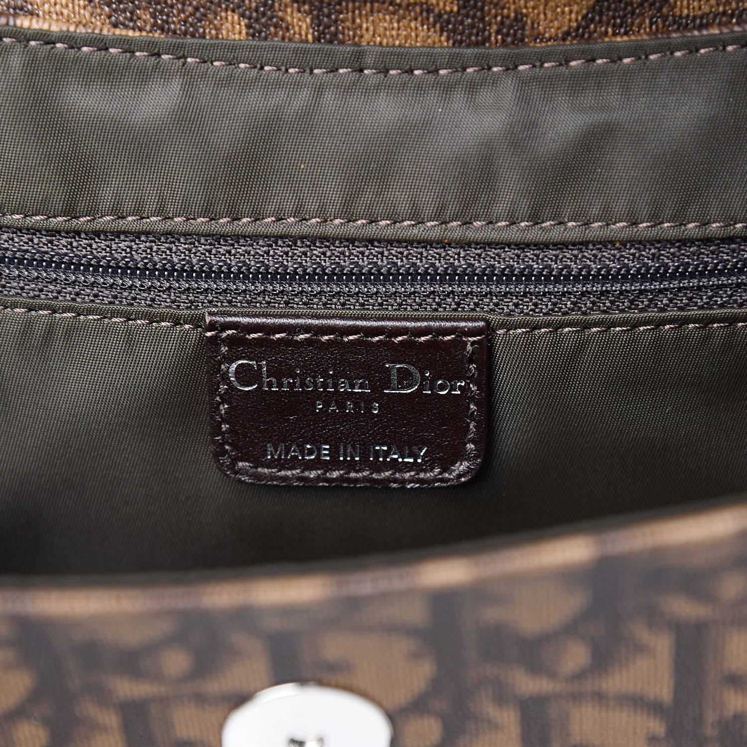 Christian Dior Monogram Romantique Trotter Bag Brown 6 of 10