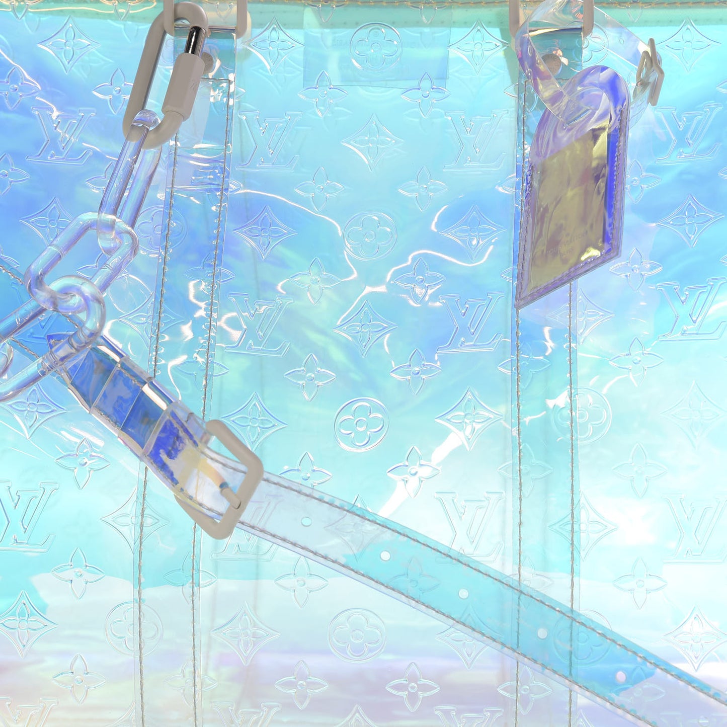 PVC Monogram Keepall Bandouliere 50 Iridescent Prism