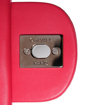 Chanel Patent Quilted Mini Square Flap Pink 9 of 9