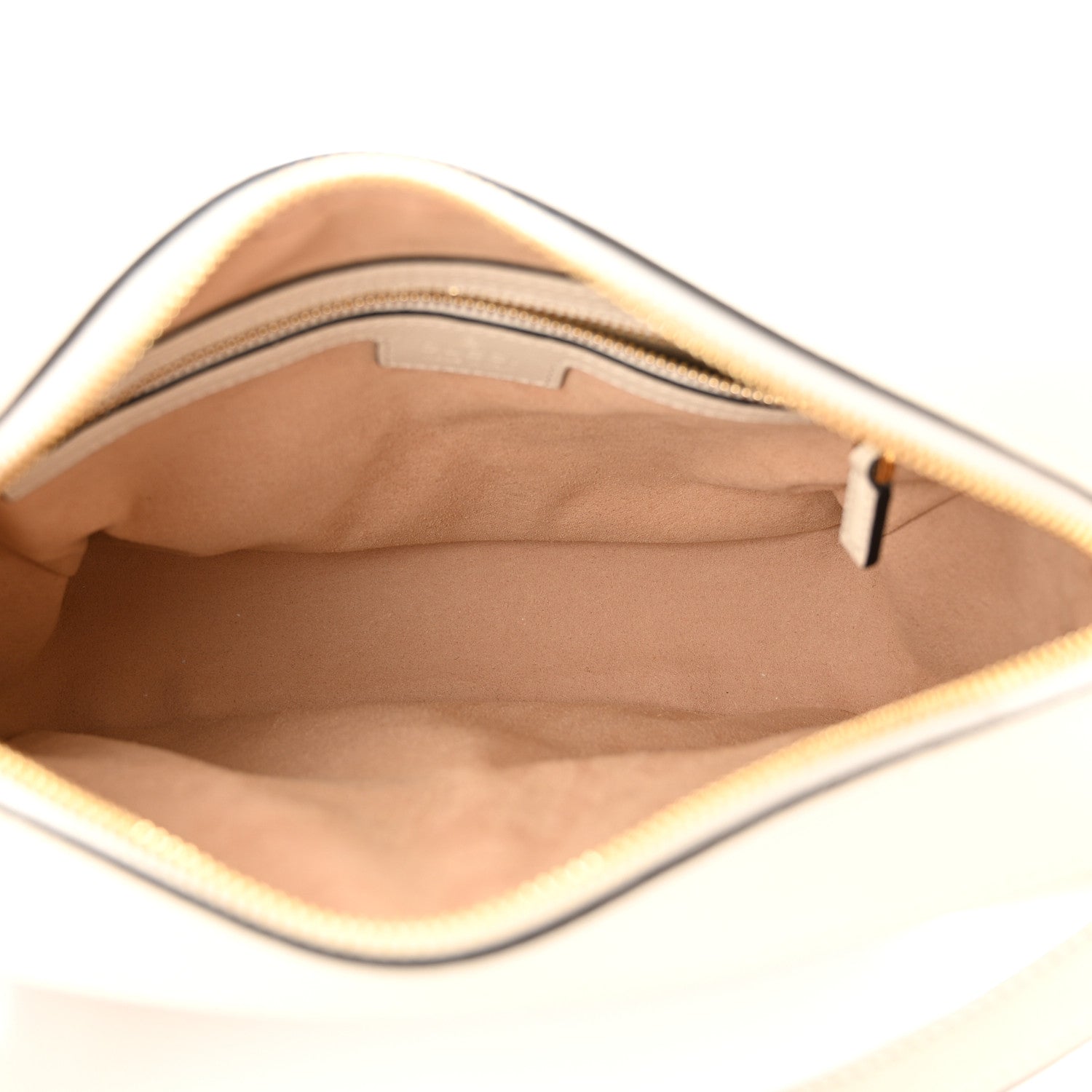 Gucci GG Supreme Monogram Small Horsebit 1955 Shoulder Bag Beige Mystic White 5 of 9