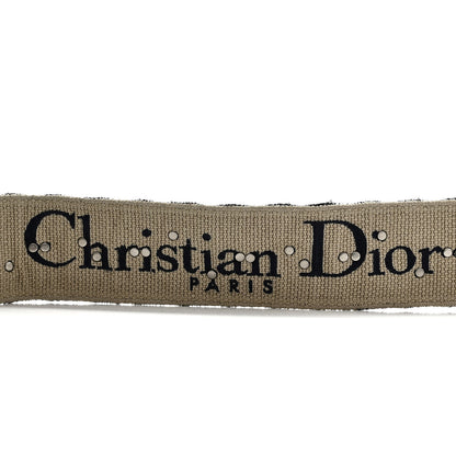 Christian Dior Oblique Studded Shoulder Strap Blue 3 of 5