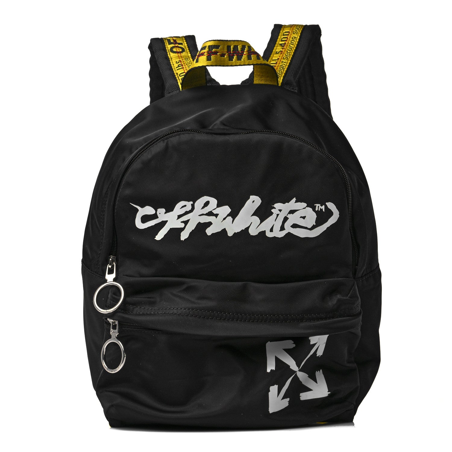 Off-White Canvas Logo Backpack Black 1 of 8