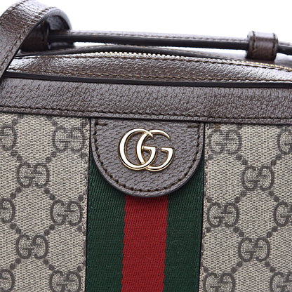 Gucci GG Supreme Monogram Mini Ophidia Top Handle Shoulder Bag Brown 8 of 10