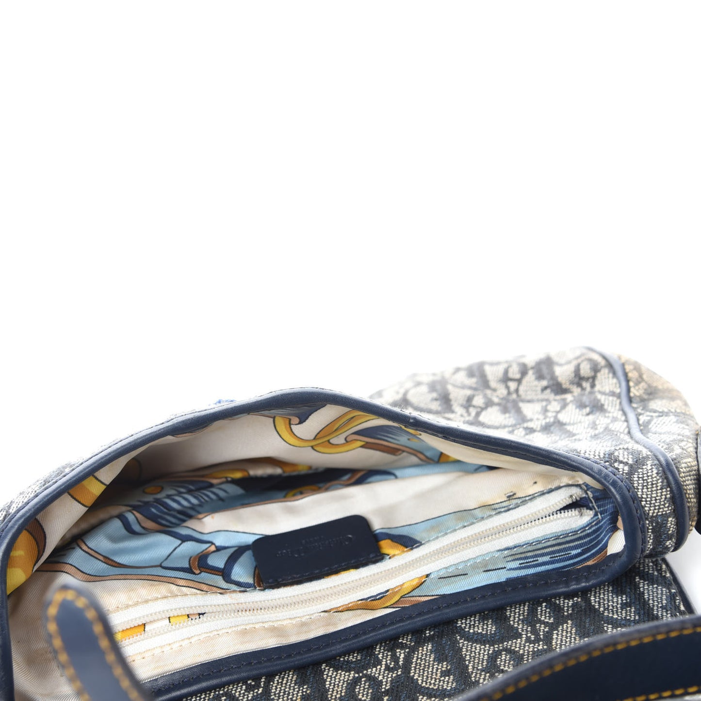 Monogram Saddle Bag Blue