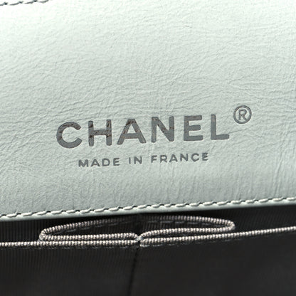 Chanel Glazed Calfskin Quilted Surpique 2.55 Reissue Flap Light Blue 6 of 12