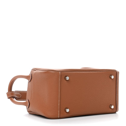 Hermes Taurillon Clemence Mini Lindy 20 Gold 5 of 8