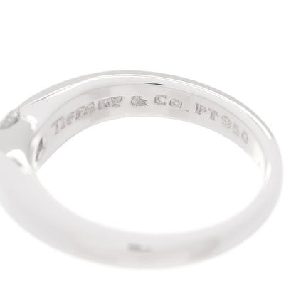 Tiffany Platinum Diamond Elsa Peretti Curved Band Ring 47 4.25 5 of 7