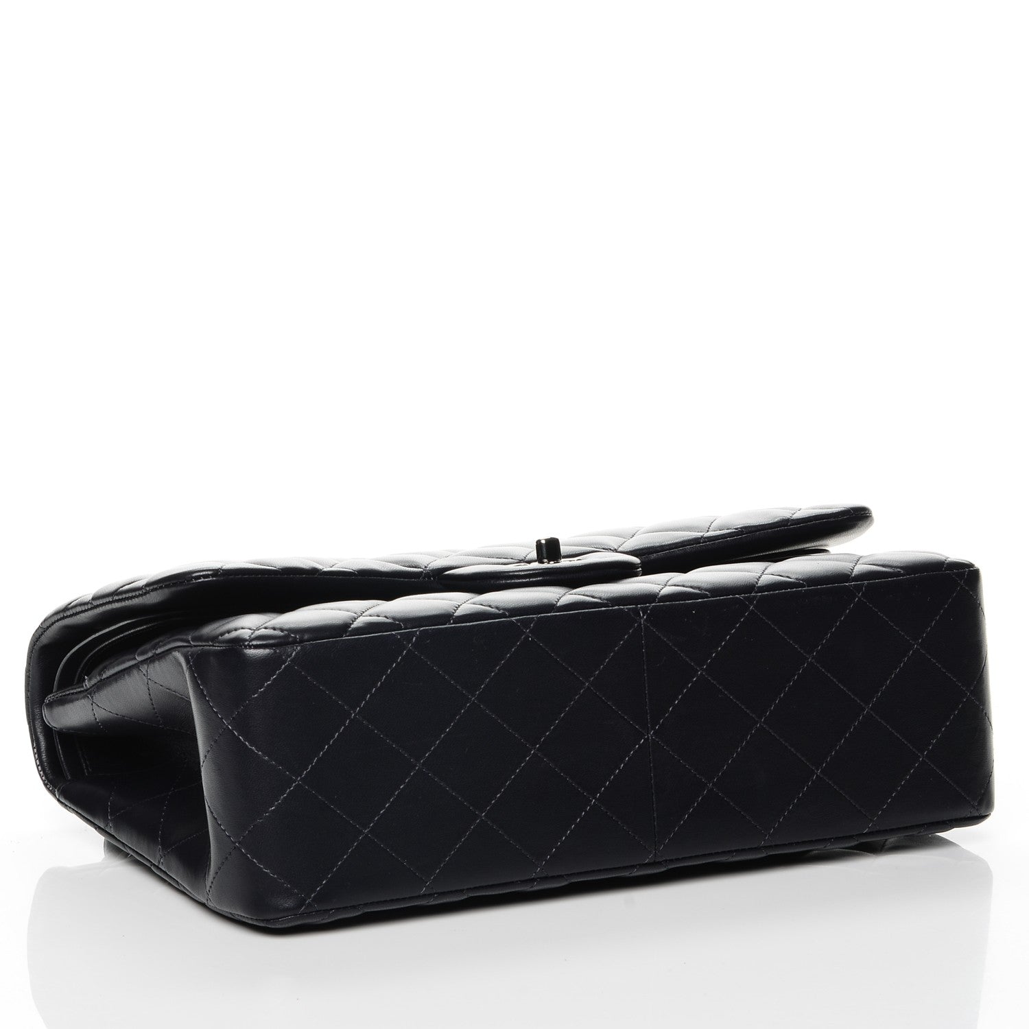 Chanel Lambskin Quilted Jumbo Double Flap Dark Navy 4 of 7