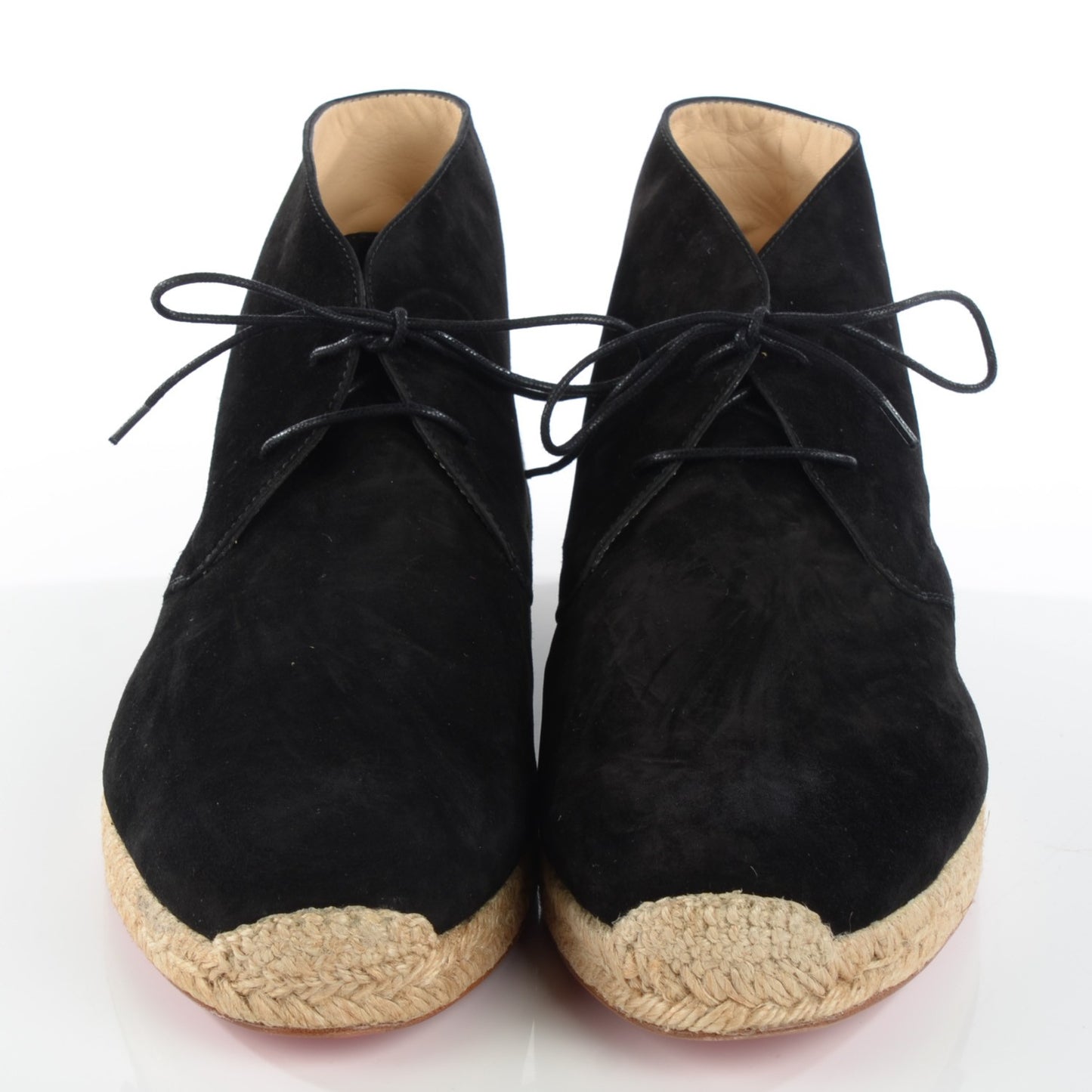Suede Cadaques Mens Flats 44 Black