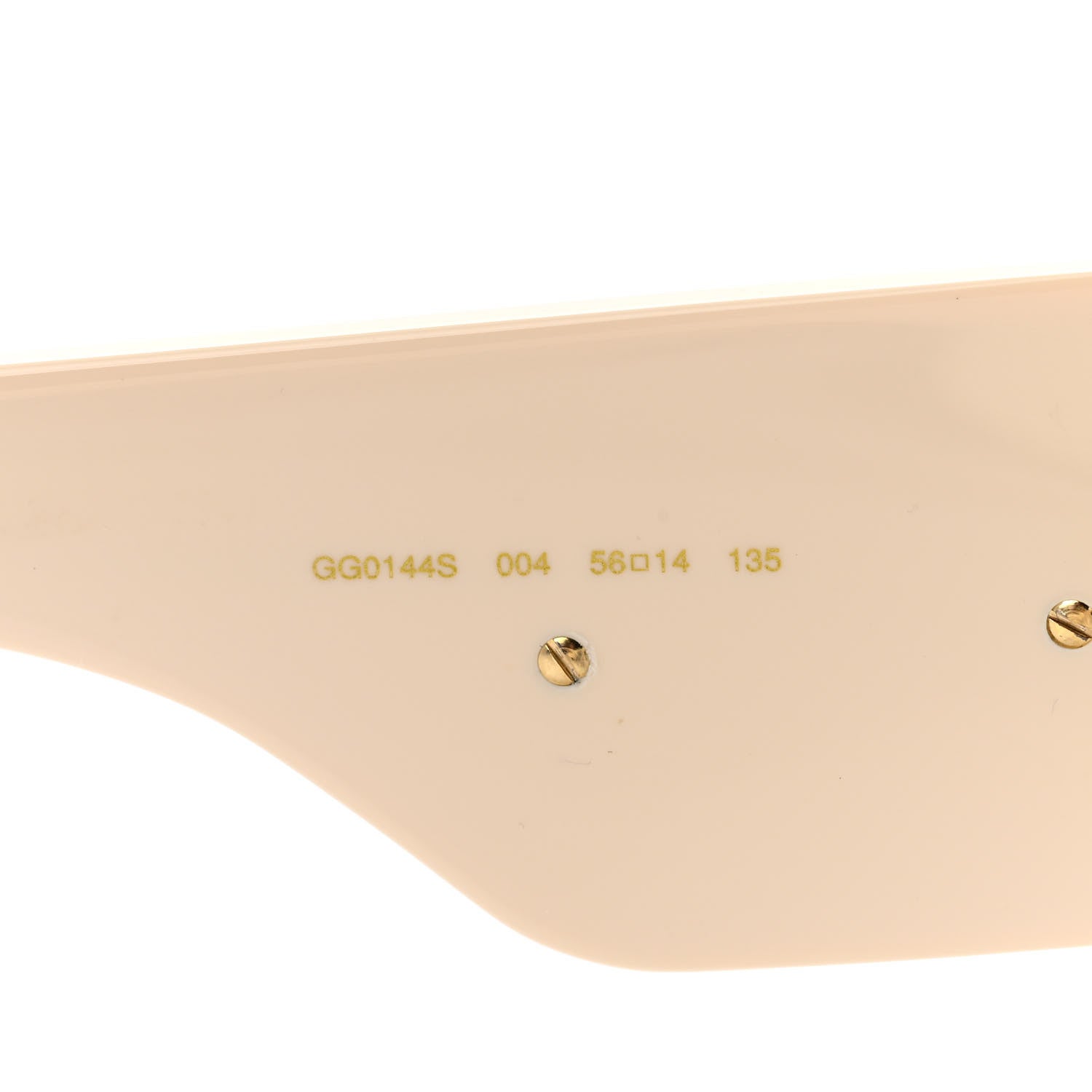 Gucci Acetate Crystal Oversize Hollywood Forever Sunglasses GG0144S Ivory 5 of 10