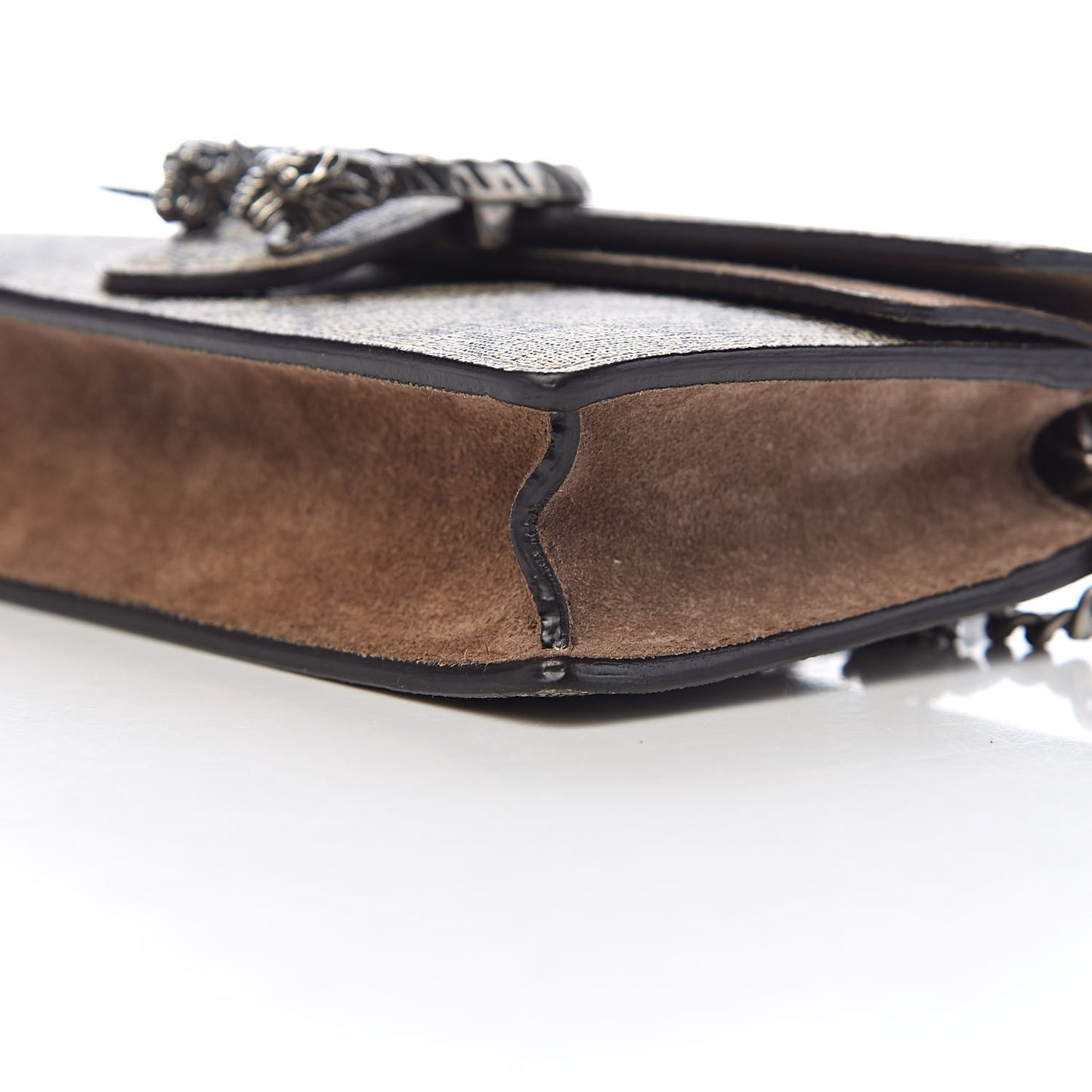 GG Supreme Monogram Super Mini Dionysus Shoulder Bag Taupe