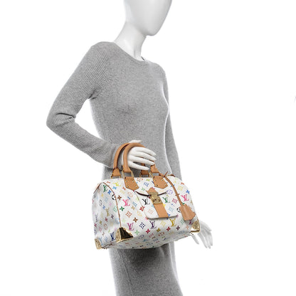 Louis Vuitton Monogram Multicolor Speedy 30 White 2 of 6